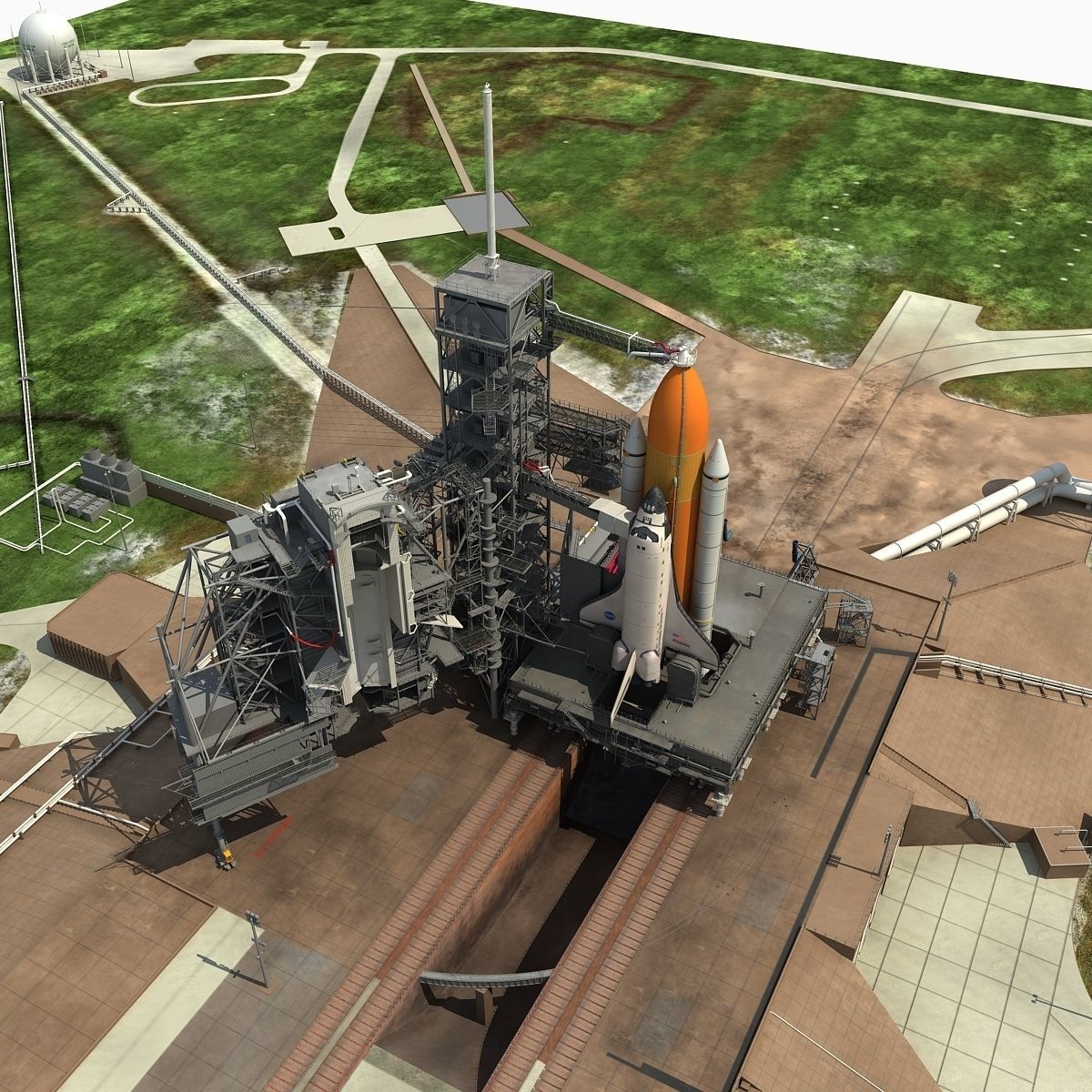 Kennedy Space Center Launch Complex 39-A 3D model_17