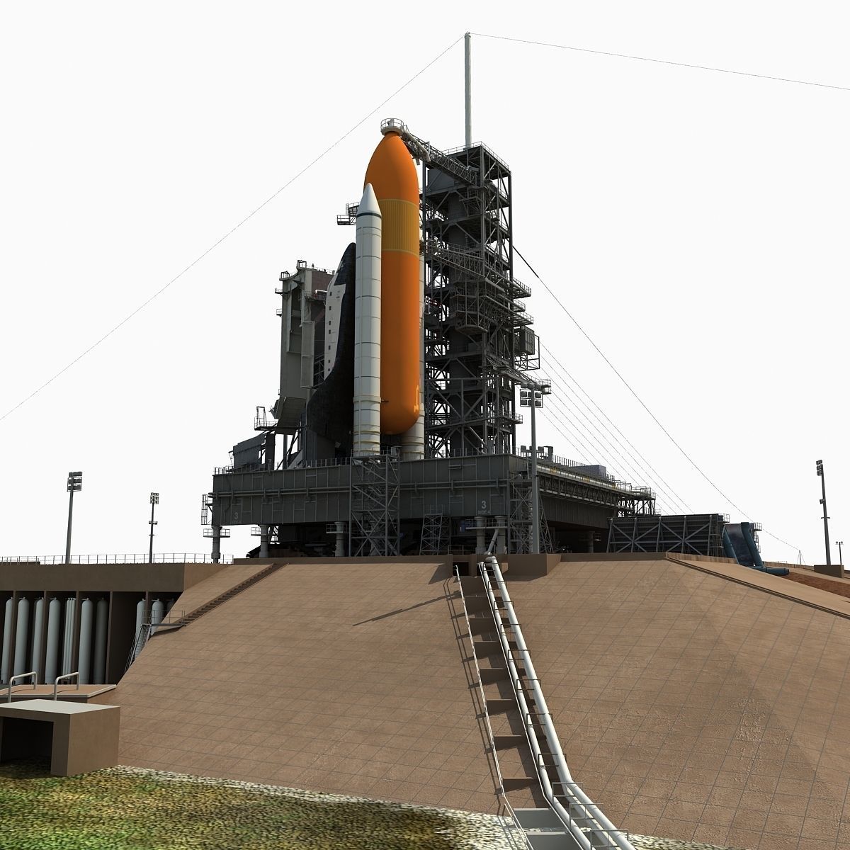 Kennedy Space Center Launch Complex 39-A 3D model_4