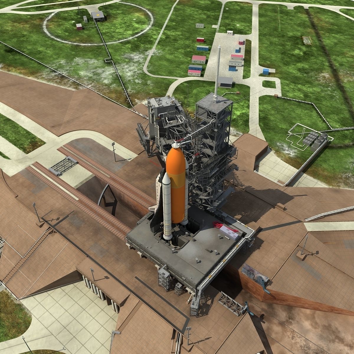 Kennedy Space Center Launch Complex 39-A 3D model_14
