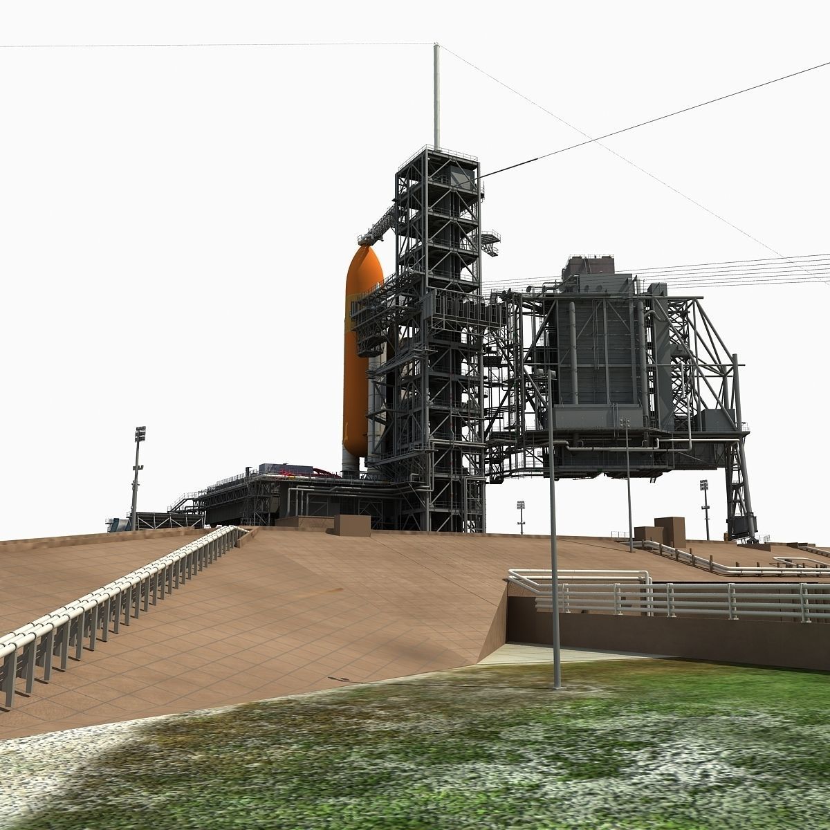 Kennedy Space Center Launch Complex 39-A 3D model_6