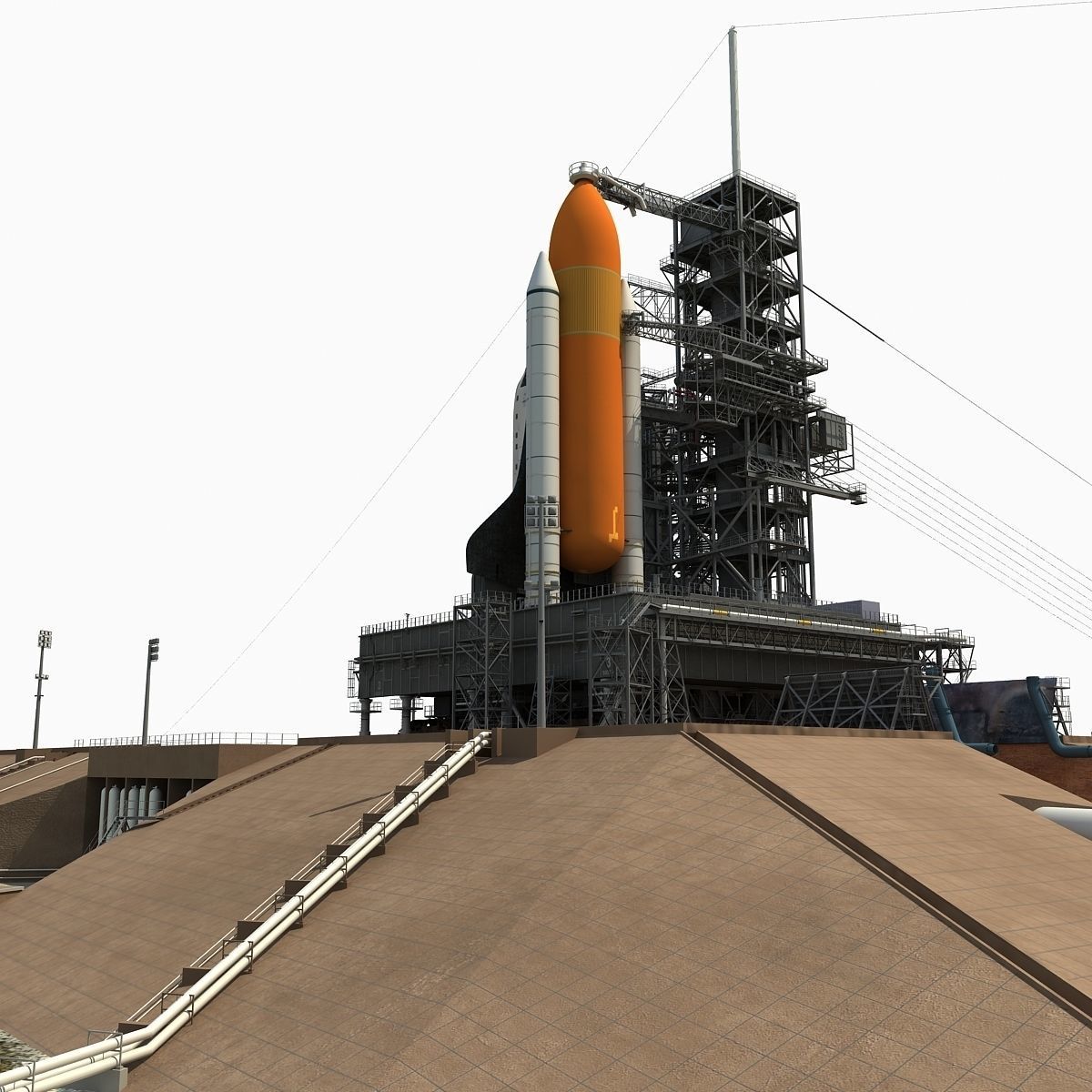 Kennedy Space Center Launch Complex 39-A 3D model_13