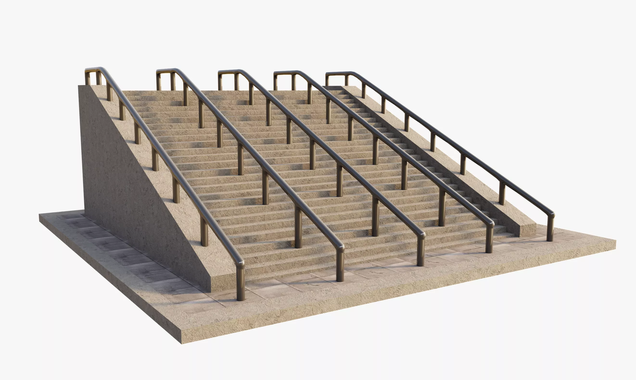 Big Stairs Free 3D model