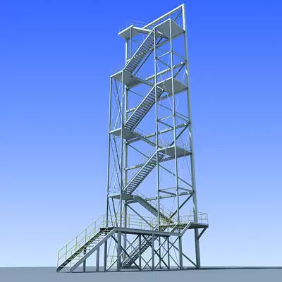 Industrial Tower 2 3D model