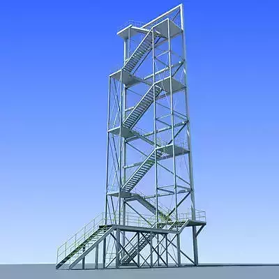 Industrial Tower 2 3D model