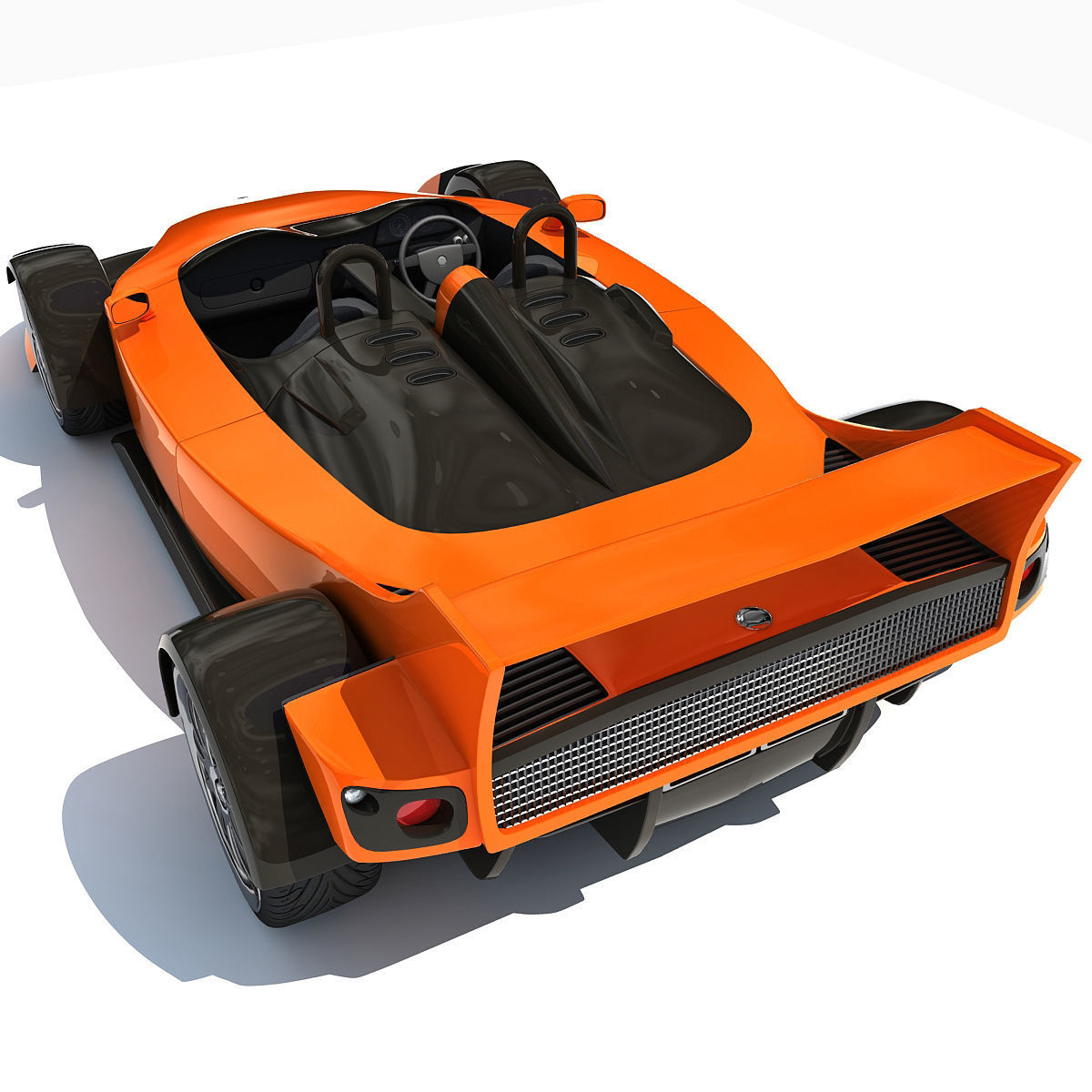Orange Hulme CanAm Supercar 3D model_12