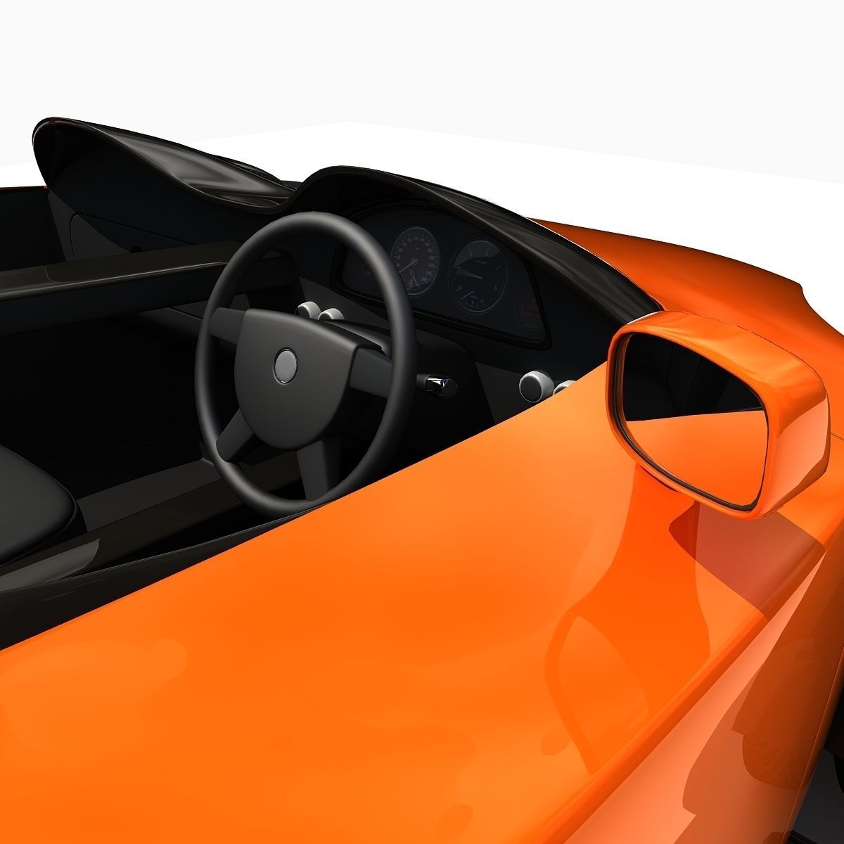 Orange Hulme CanAm Supercar 3D model_15