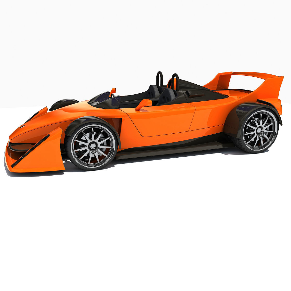 Orange Hulme CanAm Supercar 3D model_8