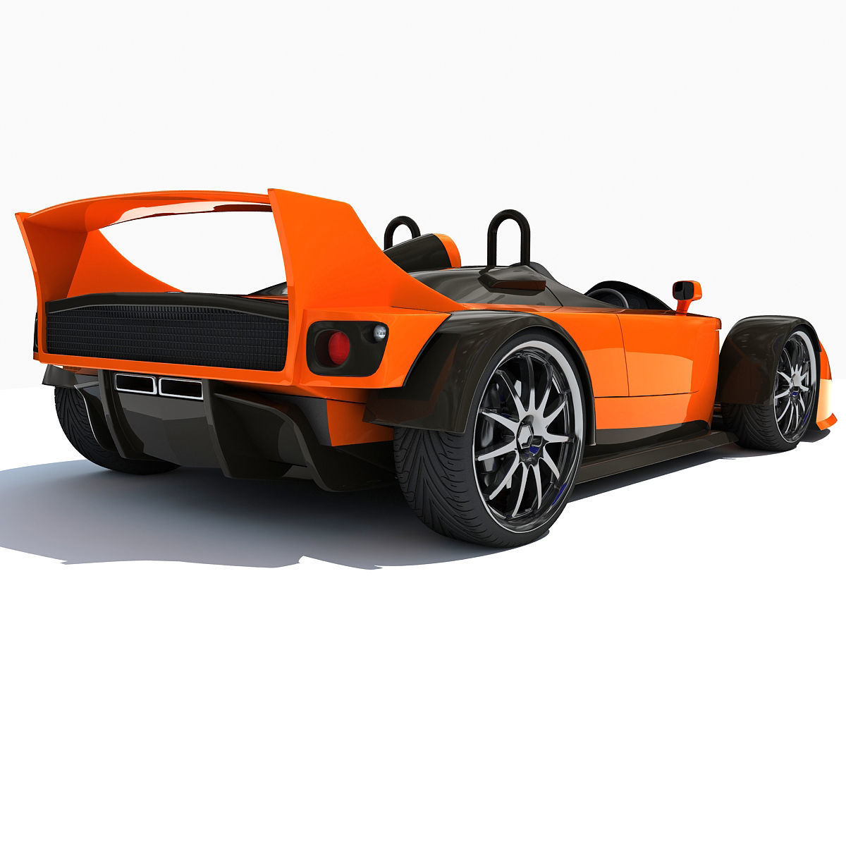 Orange Hulme CanAm Supercar 3D model_3