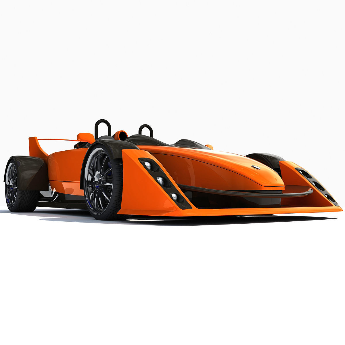 Orange Hulme CanAm Supercar 3D model_5