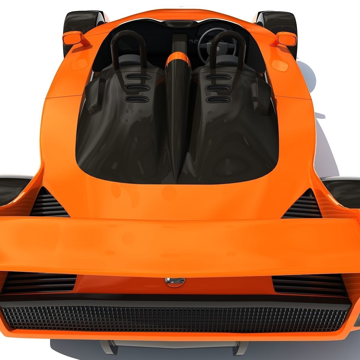 Orange Hulme CanAm Supercar 3D model_16