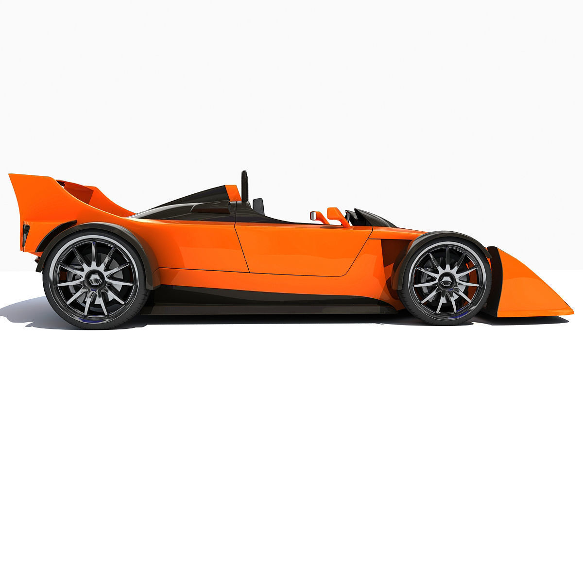 Orange Hulme CanAm Supercar 3D model_1