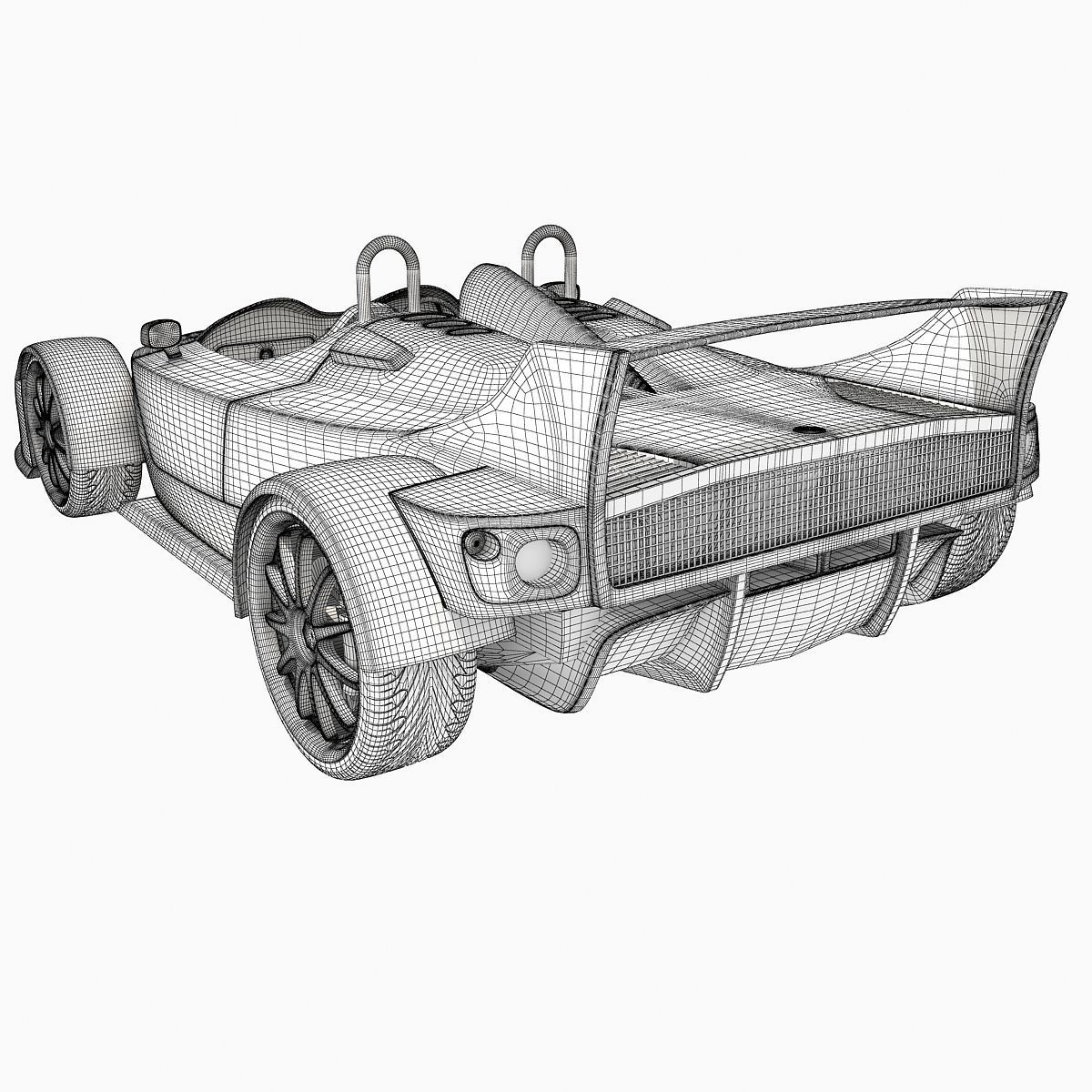 Orange Hulme CanAm Supercar 3D model_19