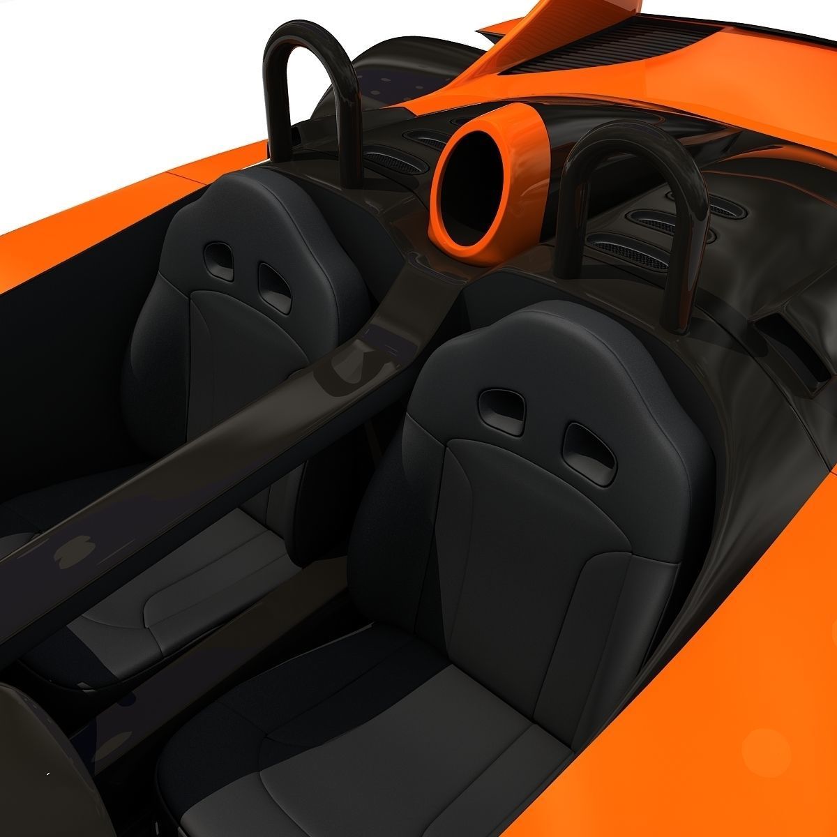 Orange Hulme CanAm Supercar 3D model_13