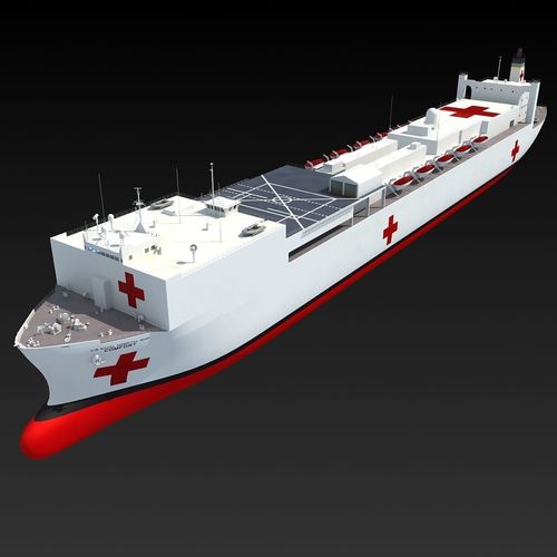 Hospital Ship USNS Comfort 3D model