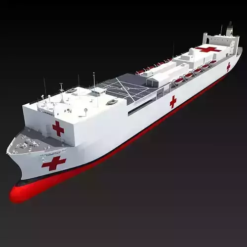 Hospital Ship USNS Comfort 3D model