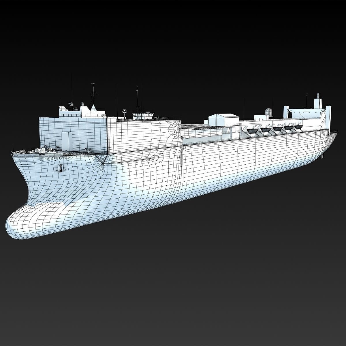 Hospital Ship USNS Comfort 3D model_22