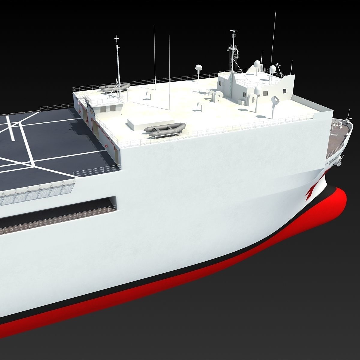 Hospital Ship USNS Comfort 3D model_15