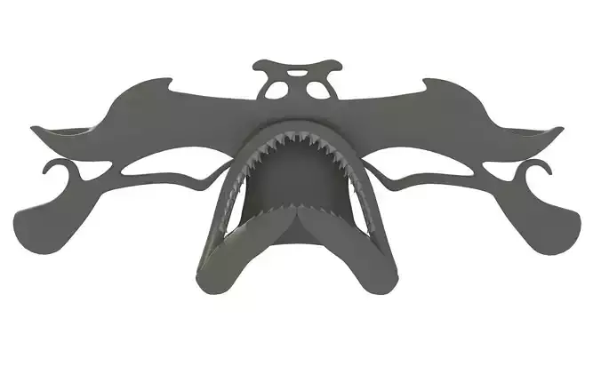 Hammerhead Shark Skull 3D model