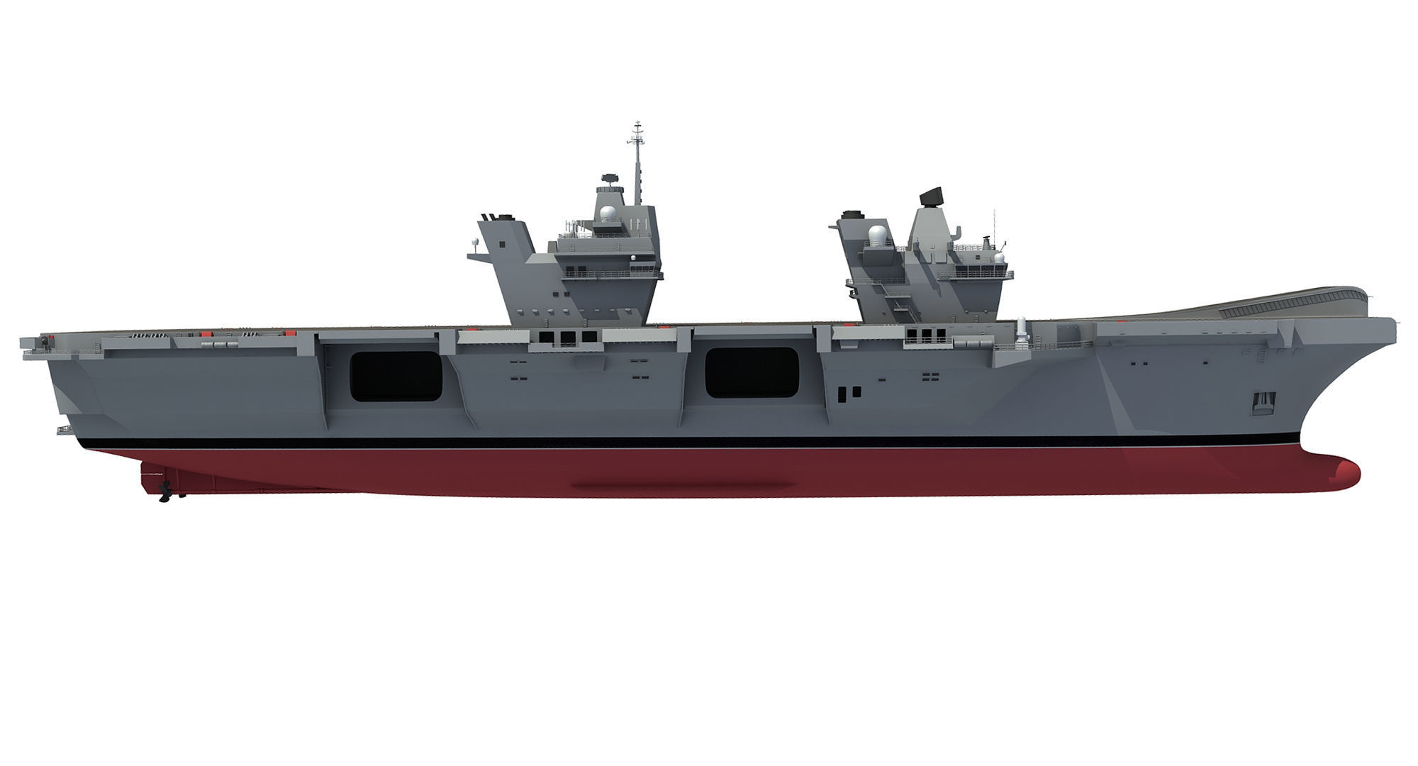 HMS Queen Elizabeth Aircraft Carrier 3D model_8