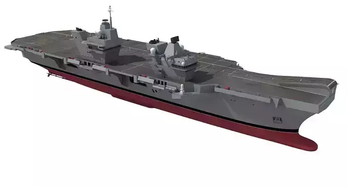HMS Queen Elizabeth Aircraft Carrier 3D model