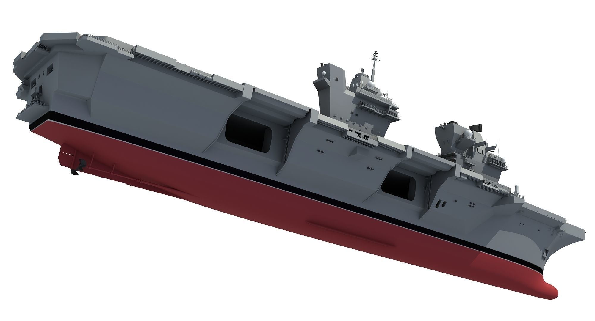 HMS Queen Elizabeth Aircraft Carrier 3D model_9