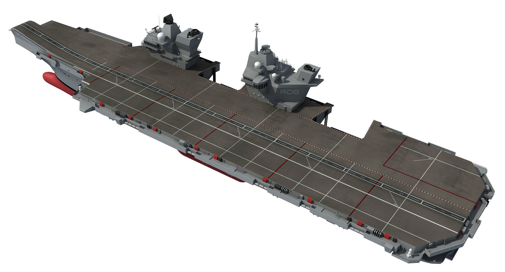 HMS Queen Elizabeth Aircraft Carrier 3D model_3