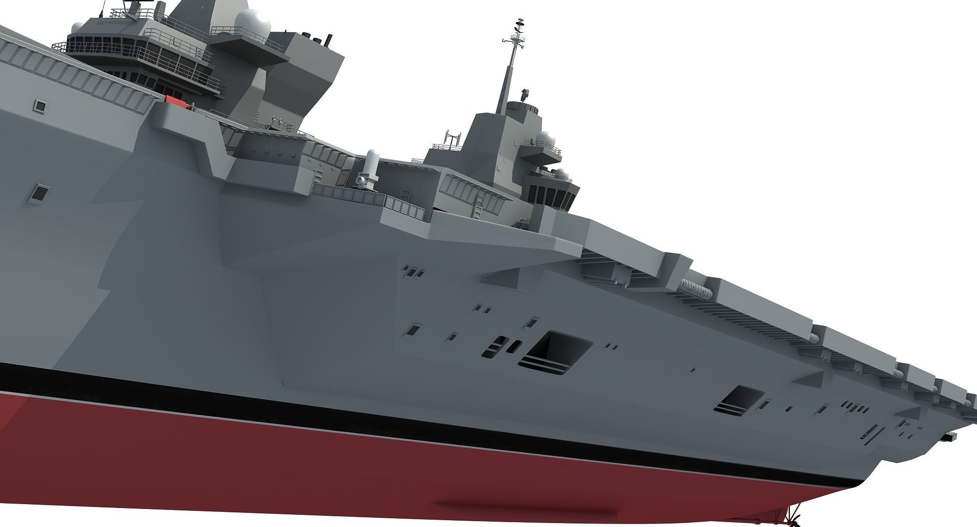 HMS Queen Elizabeth Aircraft Carrier 3D model_13