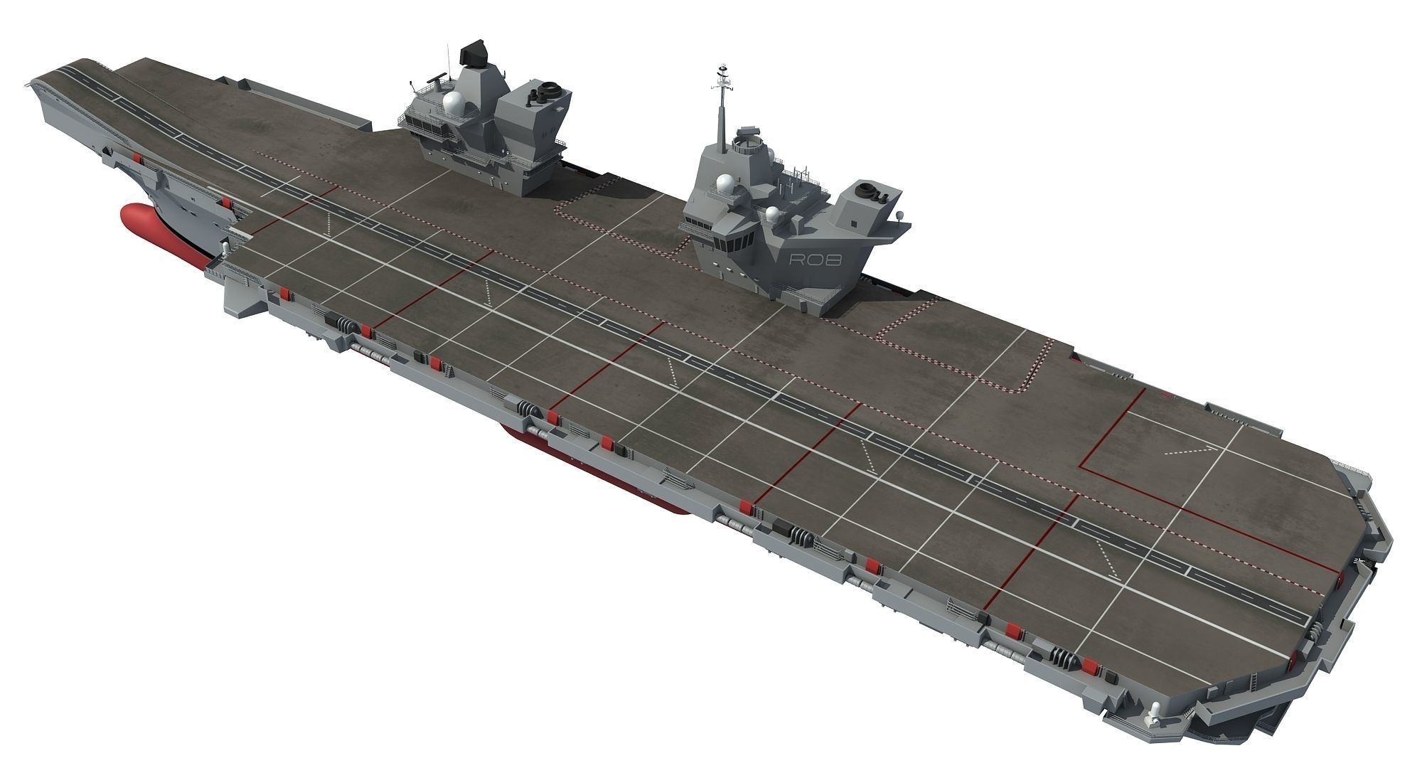 HMS Queen Elizabeth Aircraft Carrier 3D model_11
