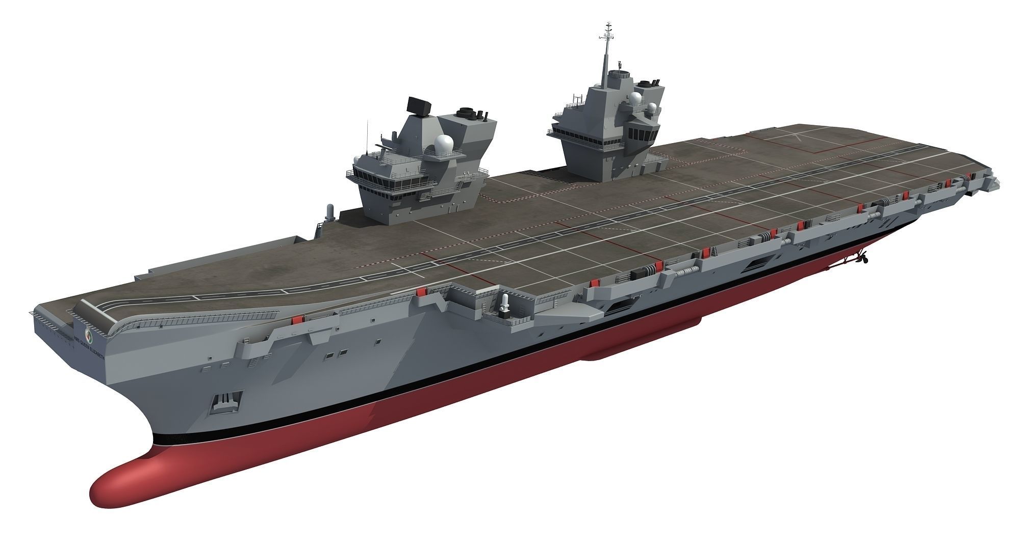 HMS Queen Elizabeth Aircraft Carrier 3D model_12