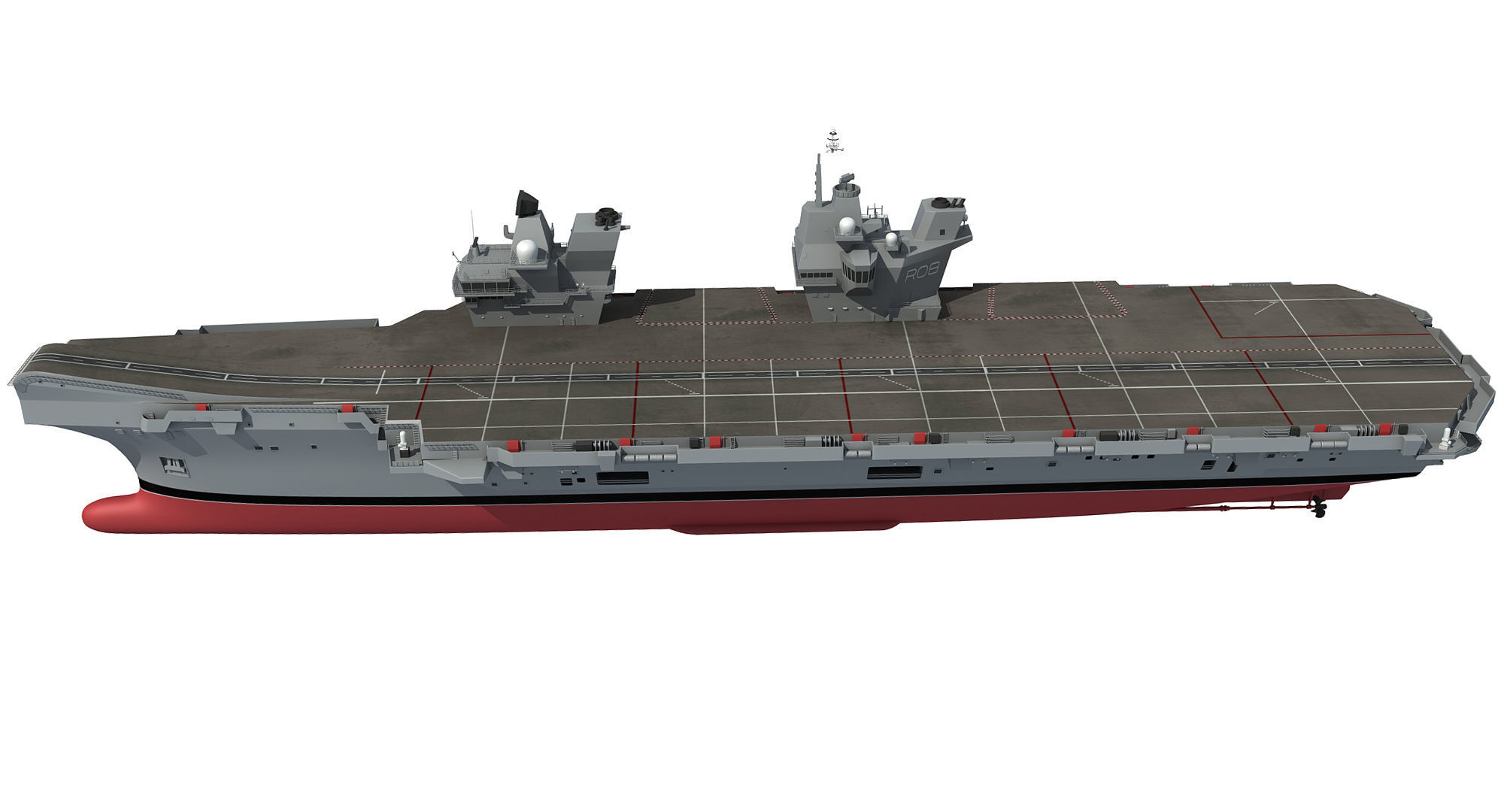 HMS Queen Elizabeth Aircraft Carrier 3D model_4