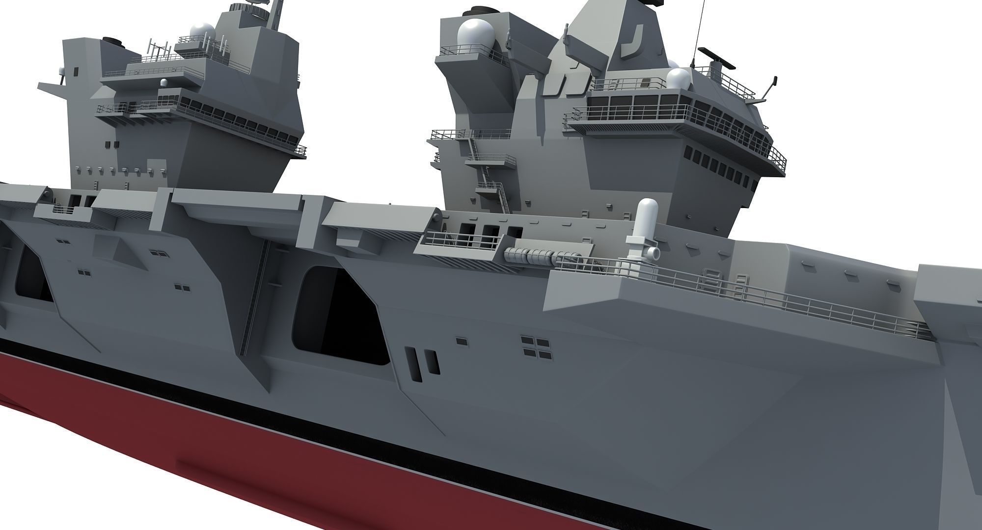 HMS Queen Elizabeth Aircraft Carrier 3D model_16