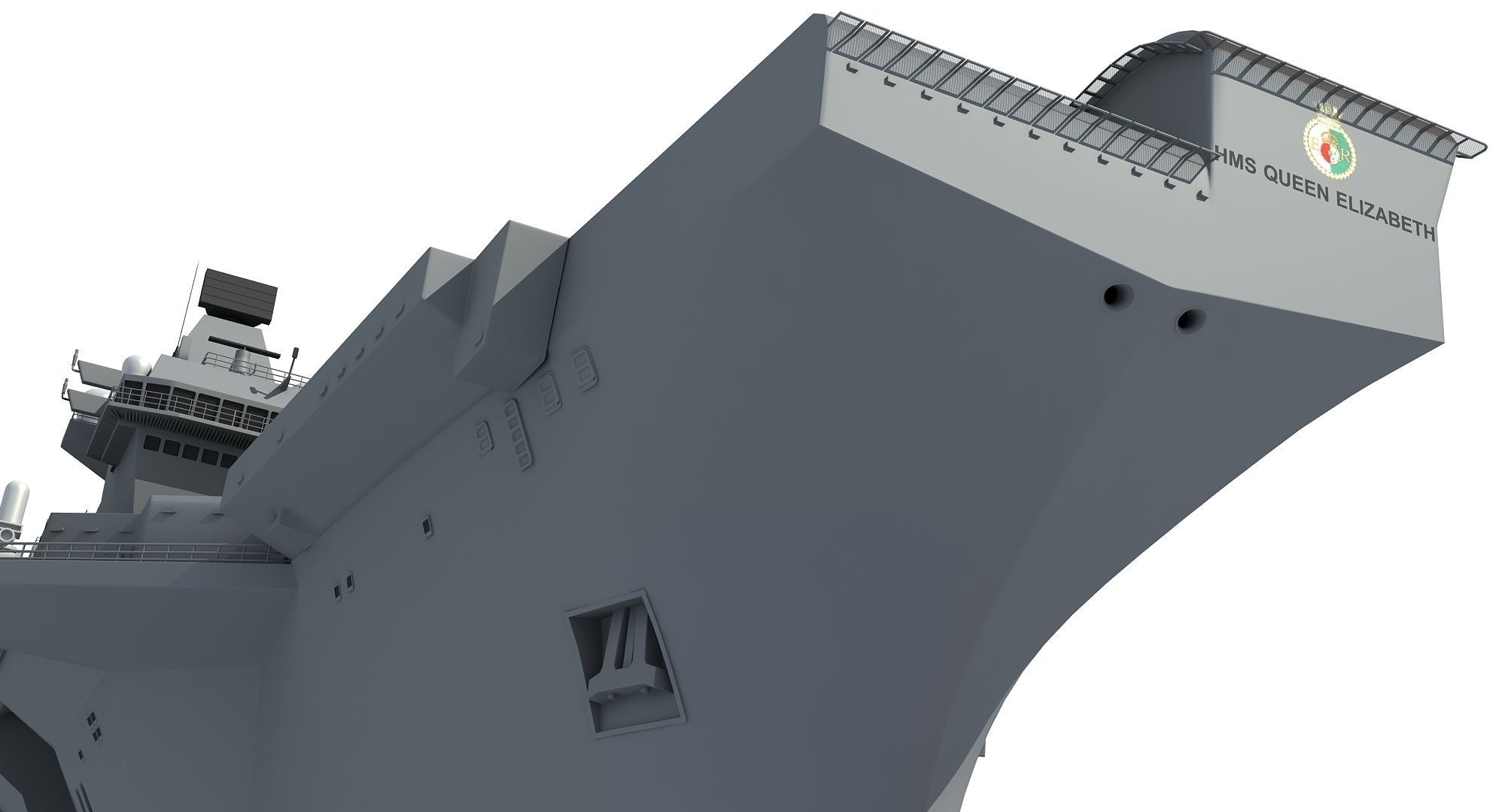 HMS Queen Elizabeth Aircraft Carrier 3D model_15
