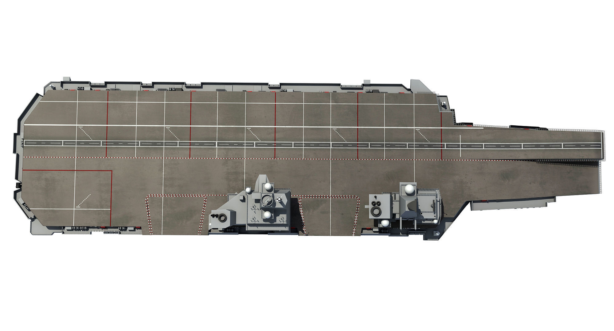 HMS Queen Elizabeth Aircraft Carrier 3D model_6