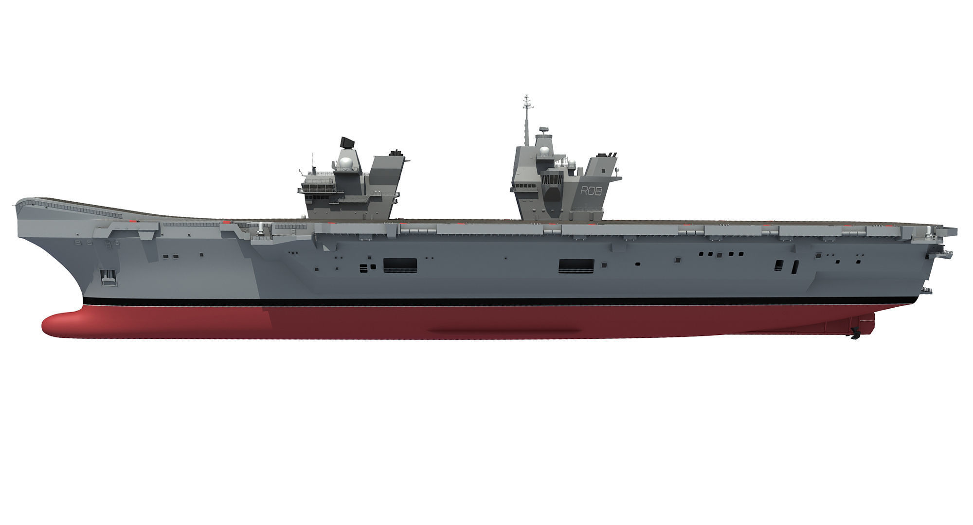 HMS Queen Elizabeth Aircraft Carrier 3D model_10