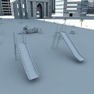Full City Plan with Buildings 3D model_32