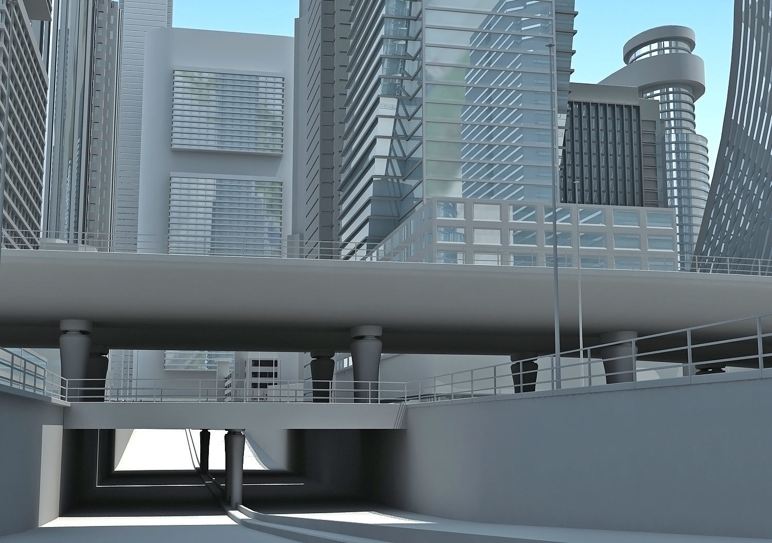 Full City Plan with Buildings 3D model_42