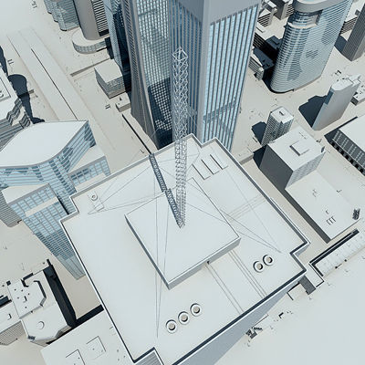 Full City Plan with Buildings 3D model_34