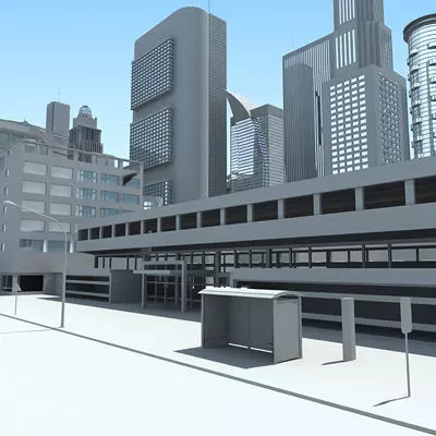 Full City Plan with Buildings 3D model_0