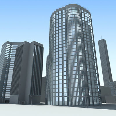 Full City Plan with Buildings 3D model_17