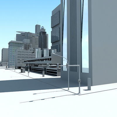Full City Plan with Buildings 3D model_20