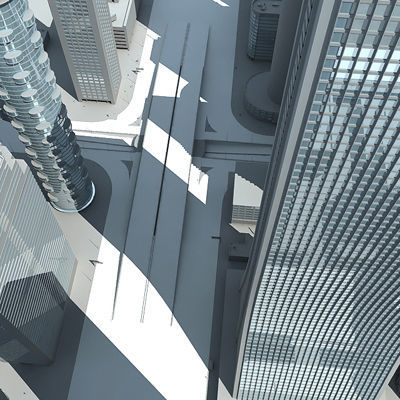 Full City Plan with Buildings 3D model_31