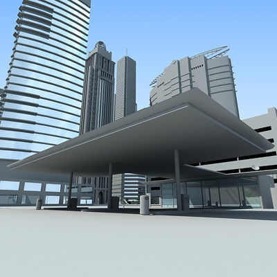 Full City Plan with Buildings 3D model_18