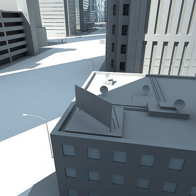 Full City Plan with Buildings 3D model_9