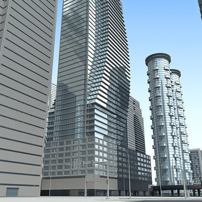 Full City Plan with Buildings 3D model_11