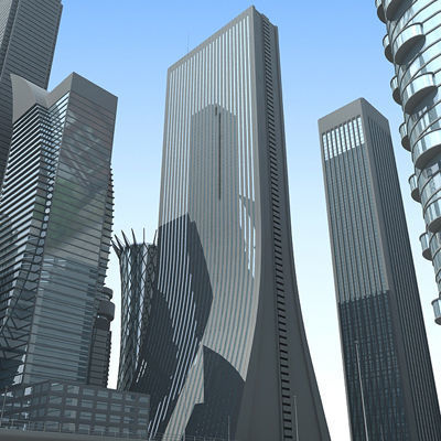 Full City Plan with Buildings 3D model_1