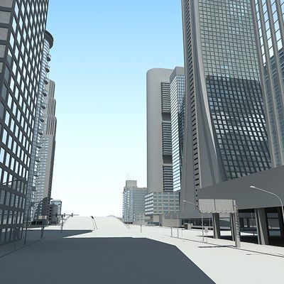 Full City Plan with Buildings 3D model_30