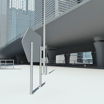 Full City Plan with Buildings 3D model_37