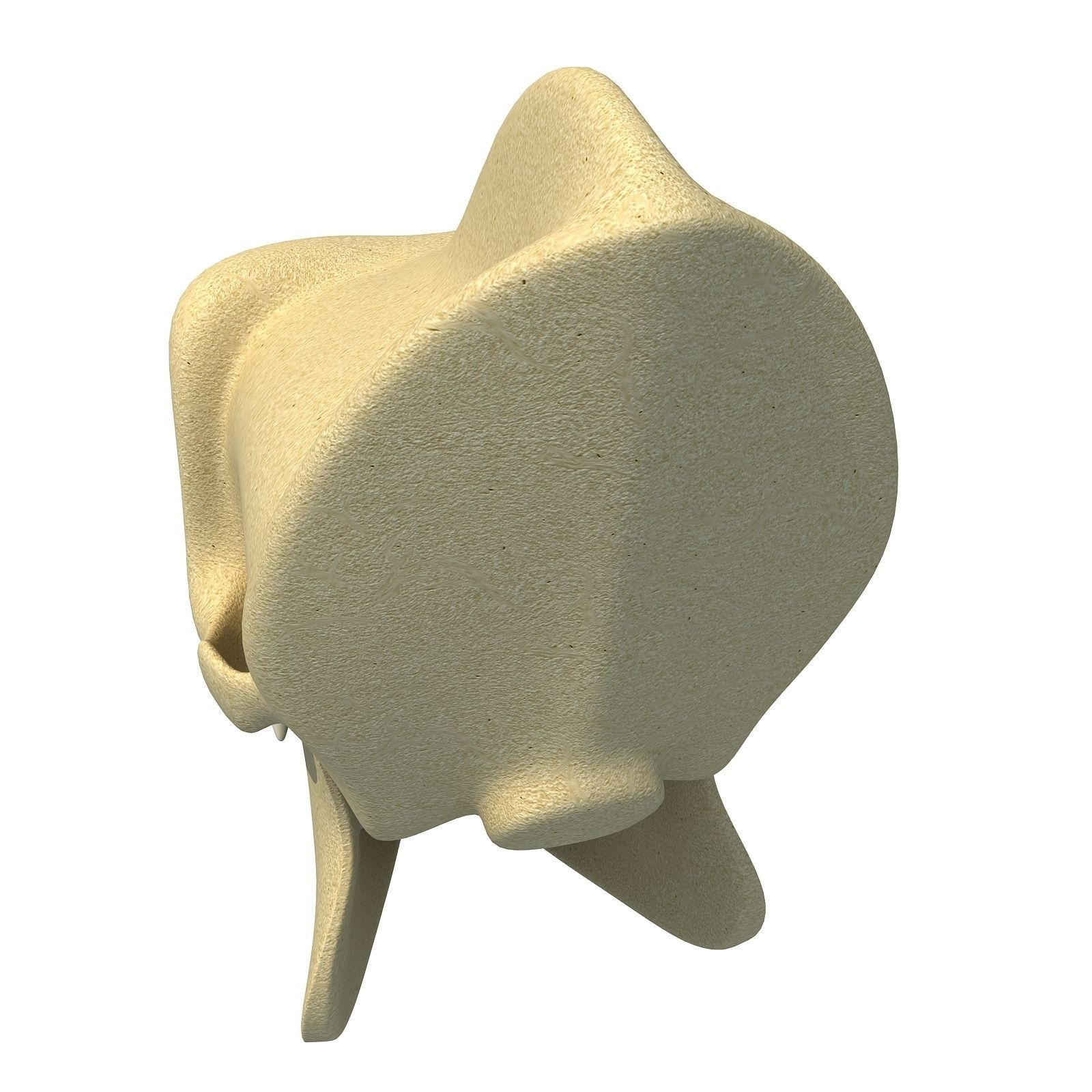 Realistic Gorilla Skull  3D model_7