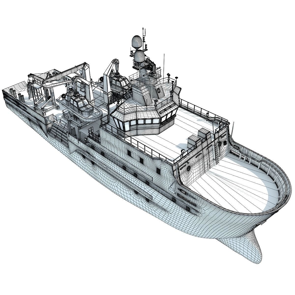 Grampian Defiance Emergency Response Rescue Vessel 3D model_19
