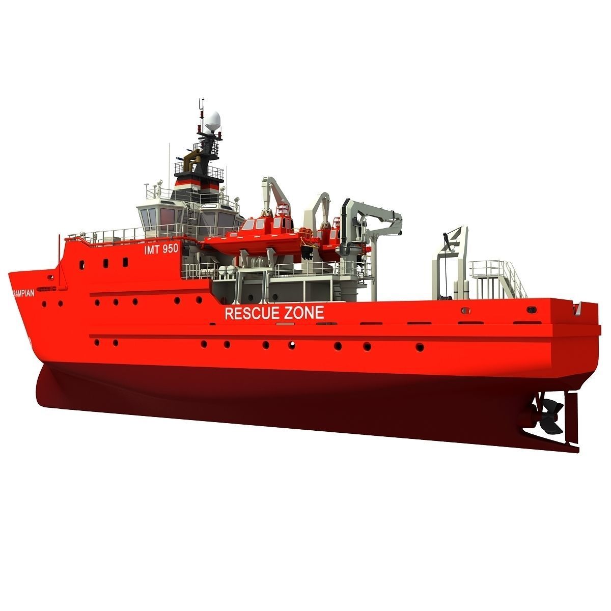 Grampian Defiance Emergency Response Rescue Vessel 3D model_7
